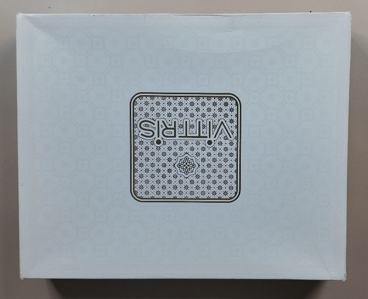 Elegant Teal Geometric Design Saree with Blouse - Light Blue - Picture 1