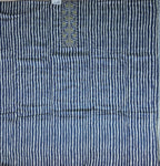Navy Blue Floral Embroidered Cotton Kurta Set - Navy blue - Picture 3