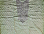 Elegant Lime Green Embroidered Kurta Set - Light green - Picture 3
