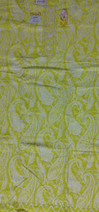 Sunny Yellow Paisley Cotton Suit Set - Yellow - Picture 2