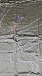 Elegant Olive Green Embroidered Suit Fabric - Olive green - Picture 2