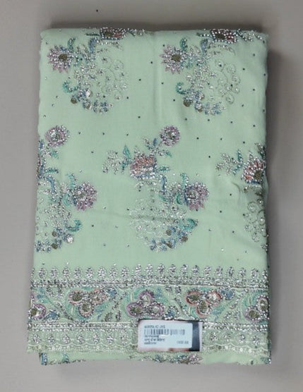 Timeless Mint Green Paisley Chiffon Textile - undefined - Picture 1
