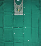 Emerald Green Embroidered Kurta Set - Dark green - Picture 3