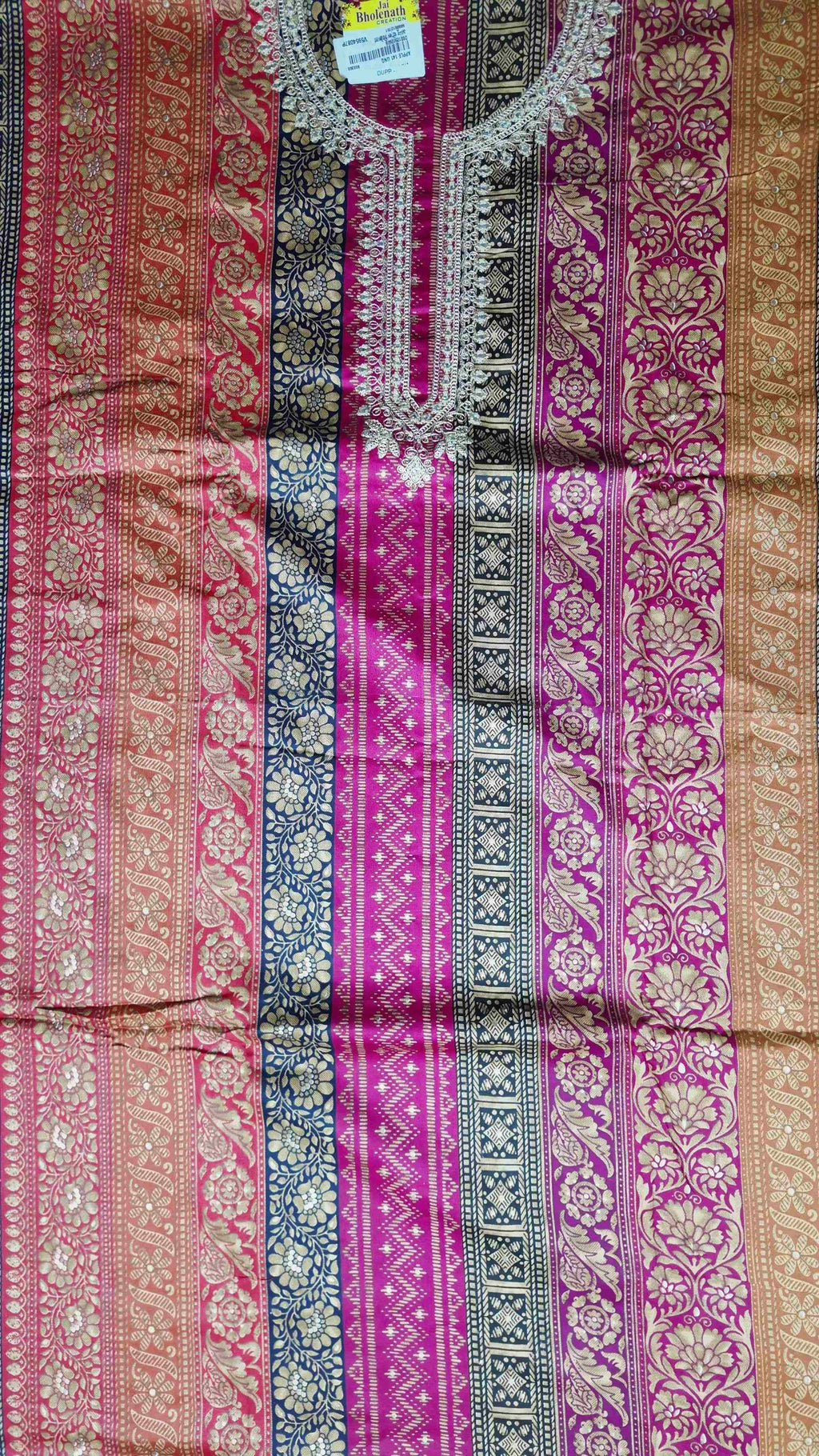 Elegant Multicolor Floral Print Suit - Pink - Picture 3