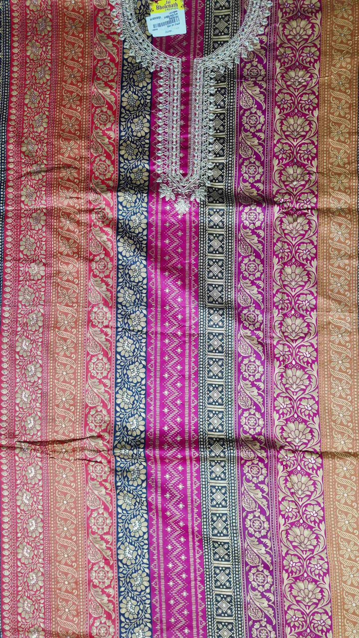 Elegant Multicolor Floral Print Suit - Pink - Picture 3