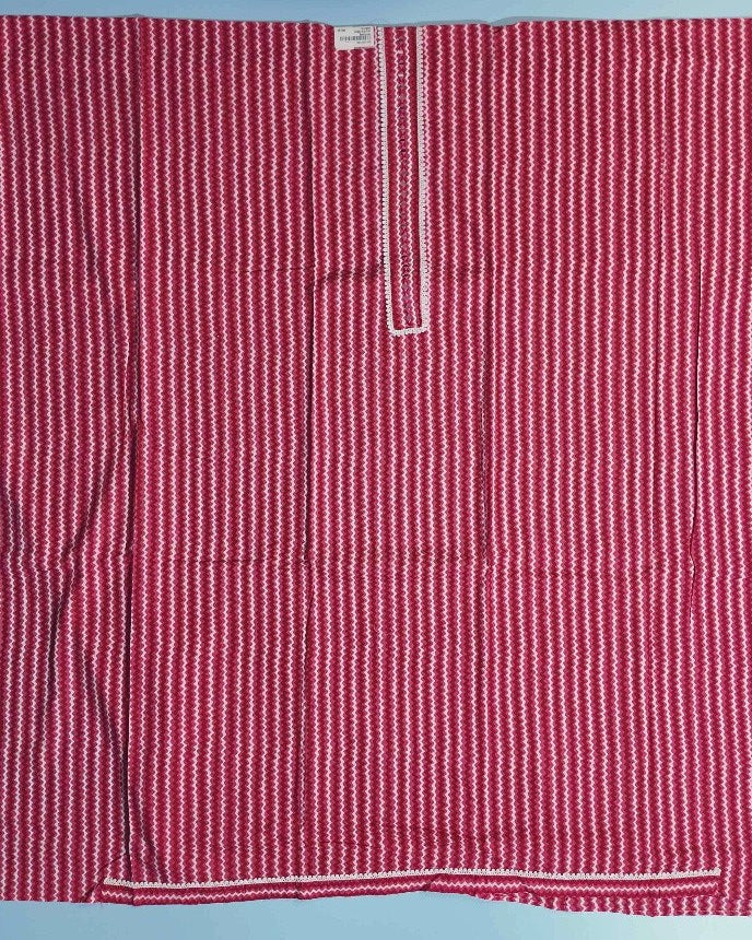 Vibrant Pink Zigzag & Polka Suit Set - Red - Picture 2