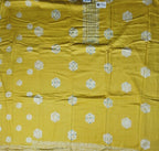 Sunny Yellow Floral Unstitched Suit Set - Yellow - Picture 3