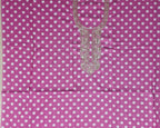 Vibrant Pink Polka Dot Embellished Suit Set - Pink - Picture 4