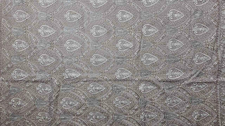 Elegant Lavender Banarasi Brocade Saree - Purple - Picture 2