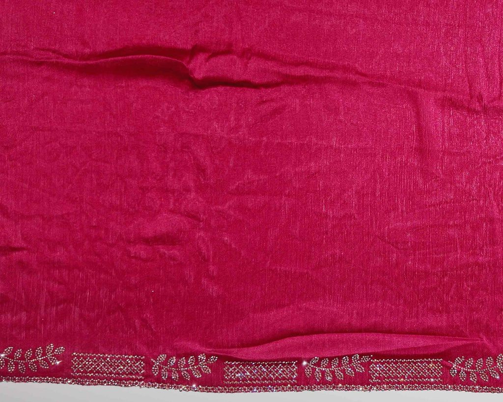 Elegant Maroon Embellished Shawl - Red - Picture 2