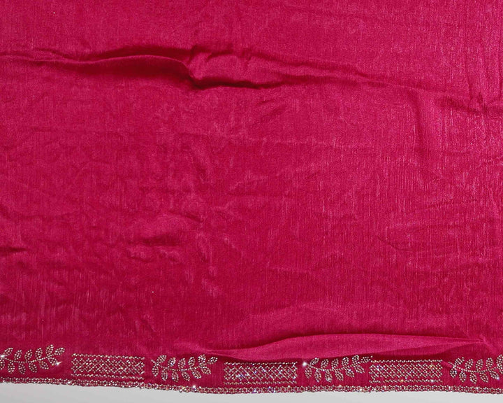 Elegant Maroon Embellished Shawl - Red - Picture 2