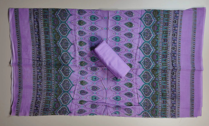 Lavender Paisley Elegance Suit Set - Purple - Picture 2