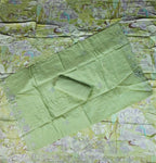 Elegant Lime Green Floral Chiffon Saree - Lime Green - Picture 5