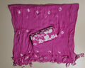 Vibrant Pink Striped Floral Embroidered Suit - Pink - Picture 5