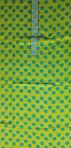 Vibrant Lime Floral Cotton Suit Set - Lime Green - Picture 3