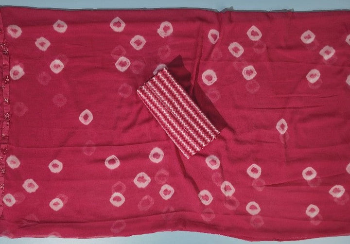 Vibrant Pink Zigzag & Polka Suit Set - Red - Picture 5