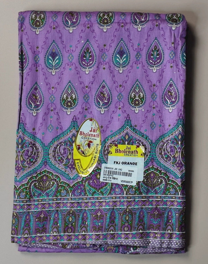 Lavender Paisley Elegance Suit Set - Purple - Picture 1