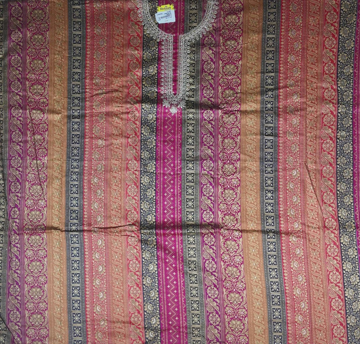 Elegant Multicolor Floral Print Suit - Pink - Picture 4