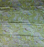 Elegant Lime Green Floral Chiffon Saree - Lime Green - Picture 3