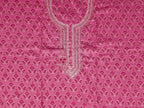 Elegant Pink Floral Embroidered Suit Set - Pink - Picture 3