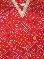 Classic Red Suit with Gold Embroidered Border