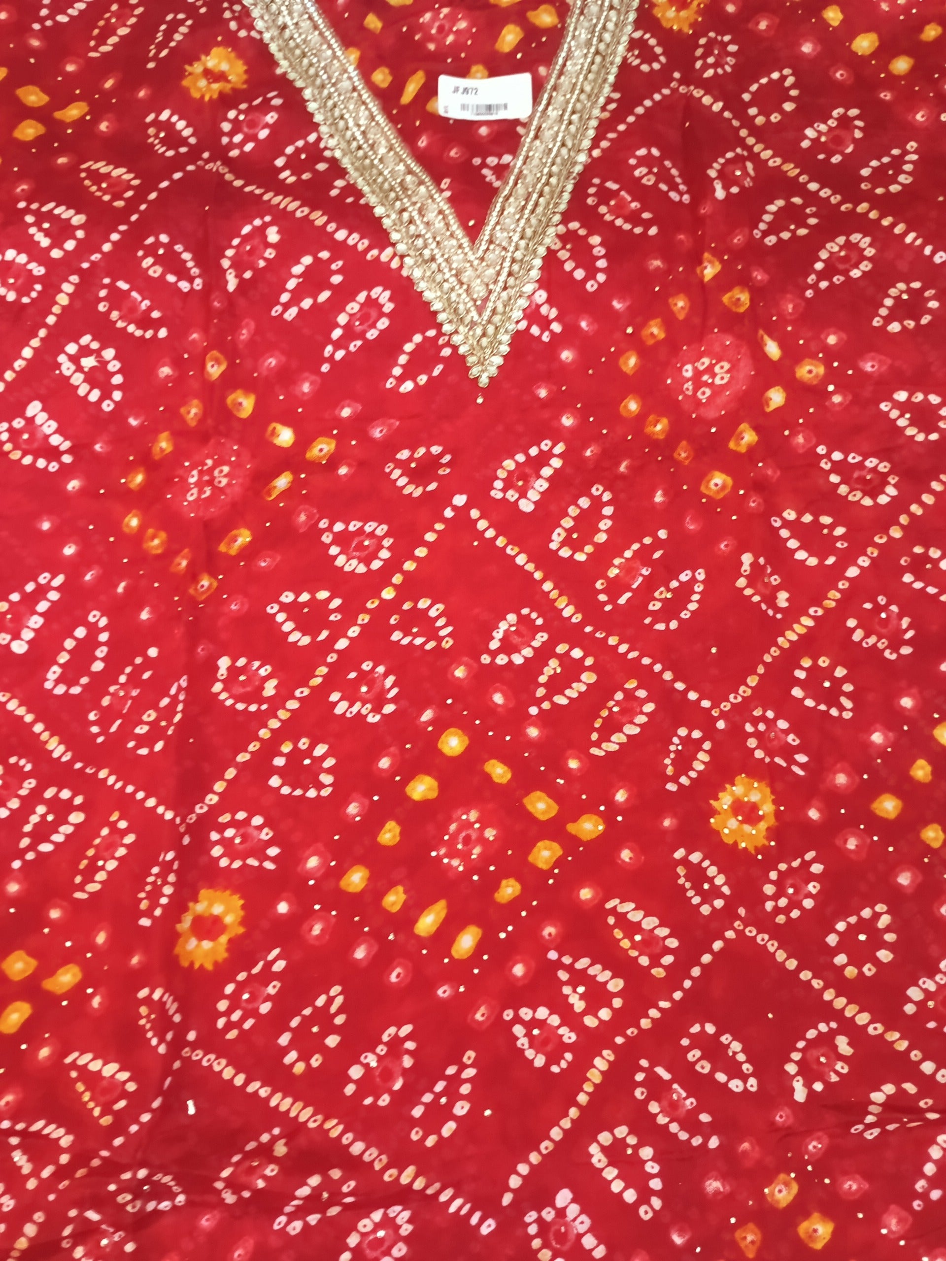 Classic Red Suit with Gold Embroidered Border