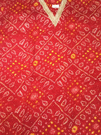 Classic Red Suit with Gold Embroidered Border