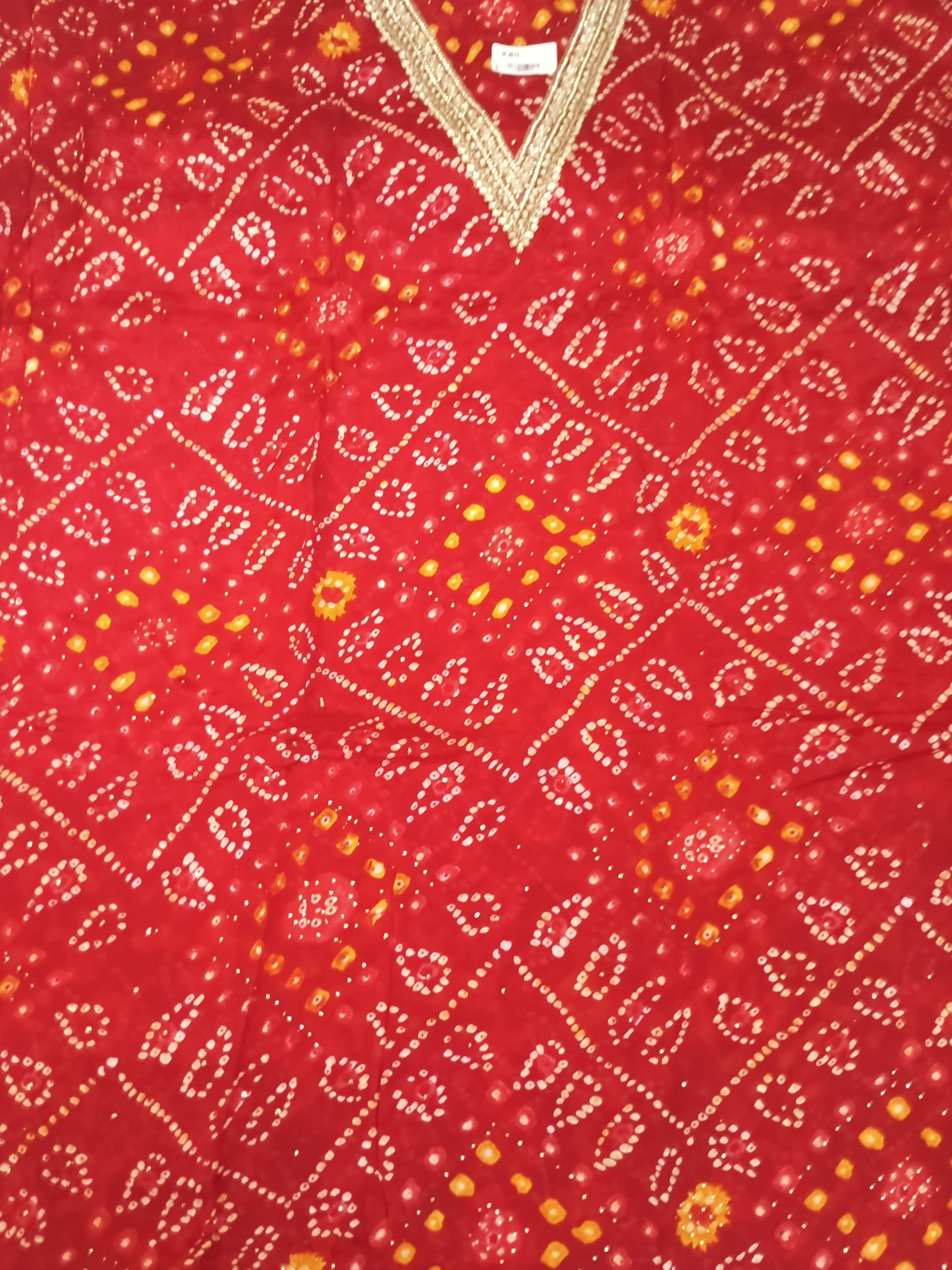Classic Red Suit with Gold Embroidered Border